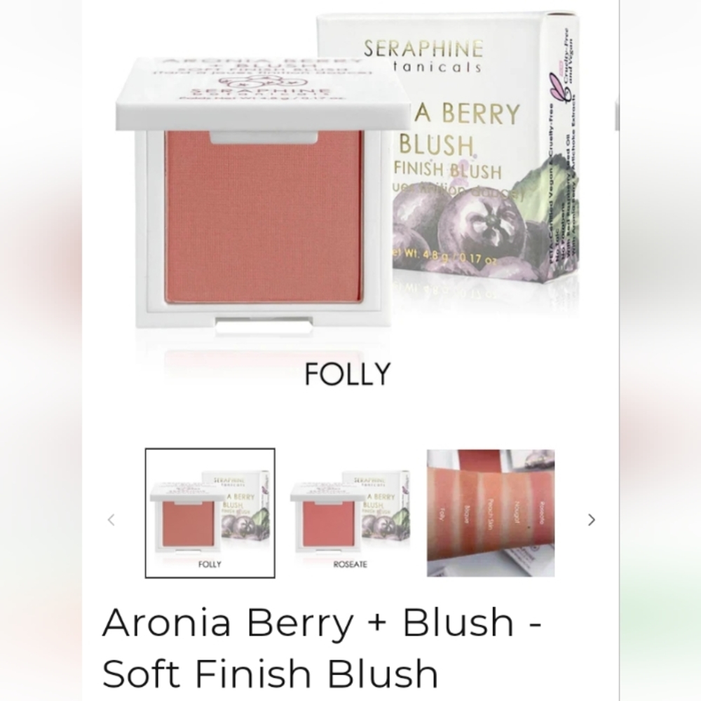 Seraphine Botanicals Aronia Berry Blush